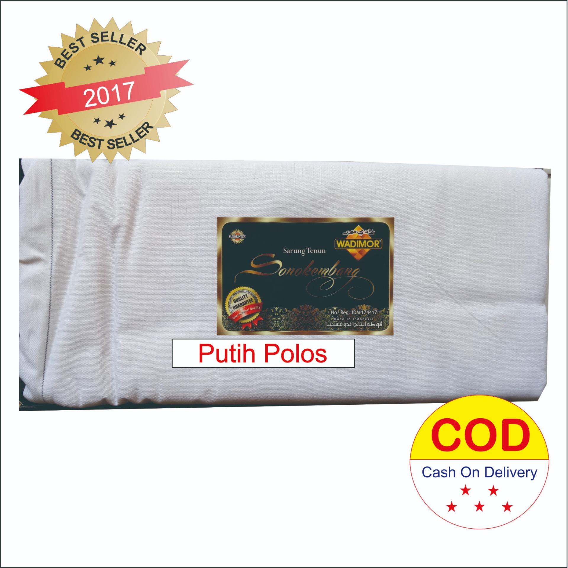 Wadimor Sarung Tenun Putih Polos