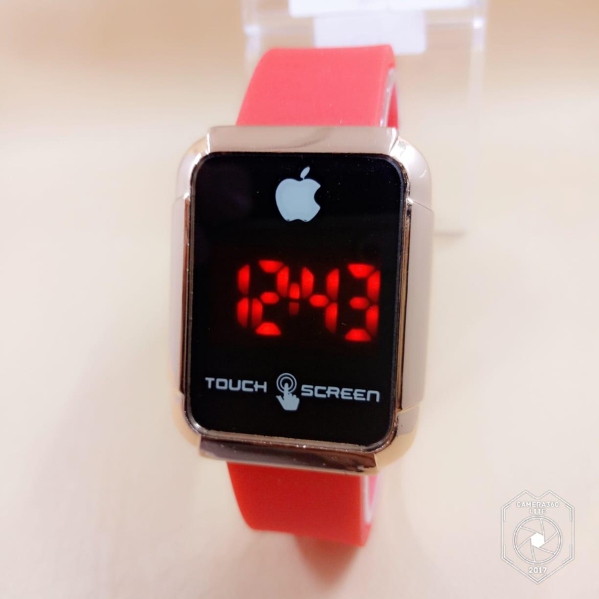 Jam tangan iPhone wanita digital LED layar sentuh