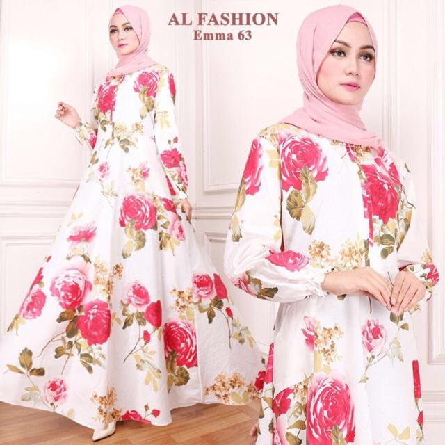 Gamis Wanita - MAXI EMMA gamis perempuan syari busana muslim long dress ( dpt maxi aja )
