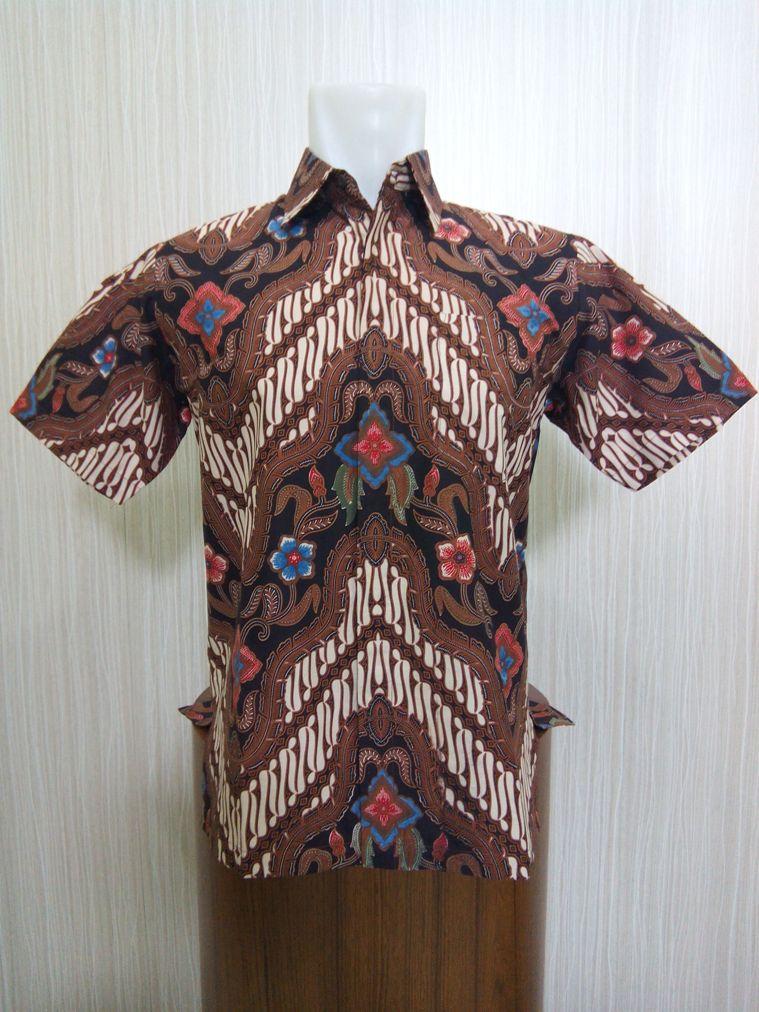 Pakaian Kerja Pria Batik Lengan Pendek Seragam Kantor Bahan Katun Batik Printing Tanpa Furing Motif Gunung Kembangan SP407 Arcobaleno Kemeja batik lengan pendek dan Kemeja batik lengan panjang aneka model dan motif, HARGA MURAH, cocok untuk baju kerja