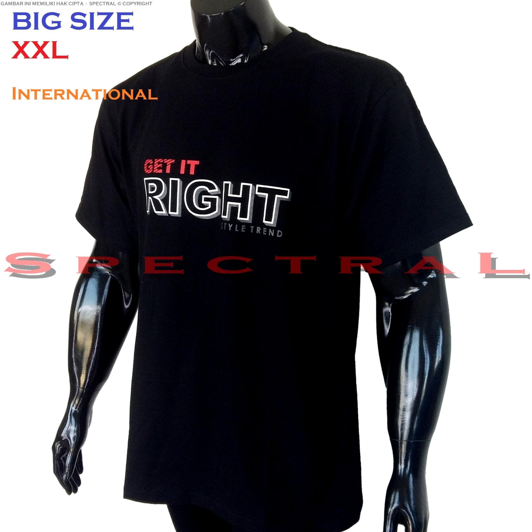 Spectral – BIG SIZE XXL INTERNATIONAL 100{55e037da9a70d2f692182bf73e9ad7c46940d20c7297ef2687c837f7bdb7b002} Soft Cotton Combed Kaos Distro Jumbo BIGSIZE T-Shirt Fashion Ukuran Besar Polos Celana Atasan Pria Wanita Katun Bapak Orang Tua Gemuk Gendut Lengan Simple Sport Casual 2L 2XL Baju Cowo Cewe Pakaian Terbaru