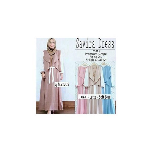 Jual Murah Dress Muslimah Murah/Grosir Dressmuslimah Murah/SAVIRA DRESS