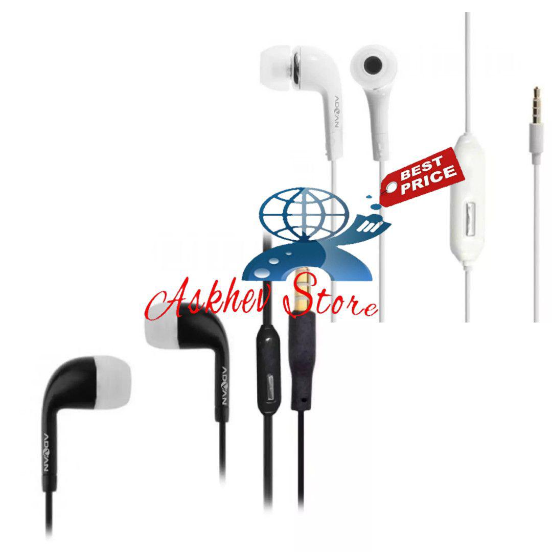 Headset Compatible For advan new /handsfree/earphone vandroid with mic Oem