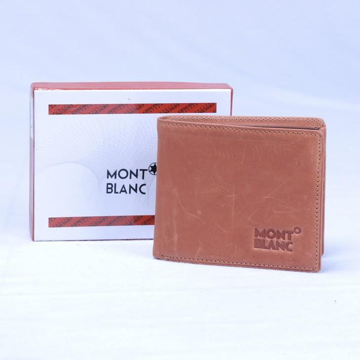 Dompet Pria Full Kulit Asli DP-01 Mont Blanc - Cokelat