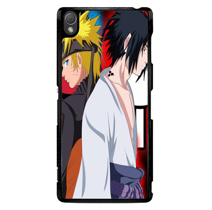 Sasuke Uchiha Vs Naruto Uzumaki Shippuden Z0686 Sony Xperia Z3 Custom Hard Case