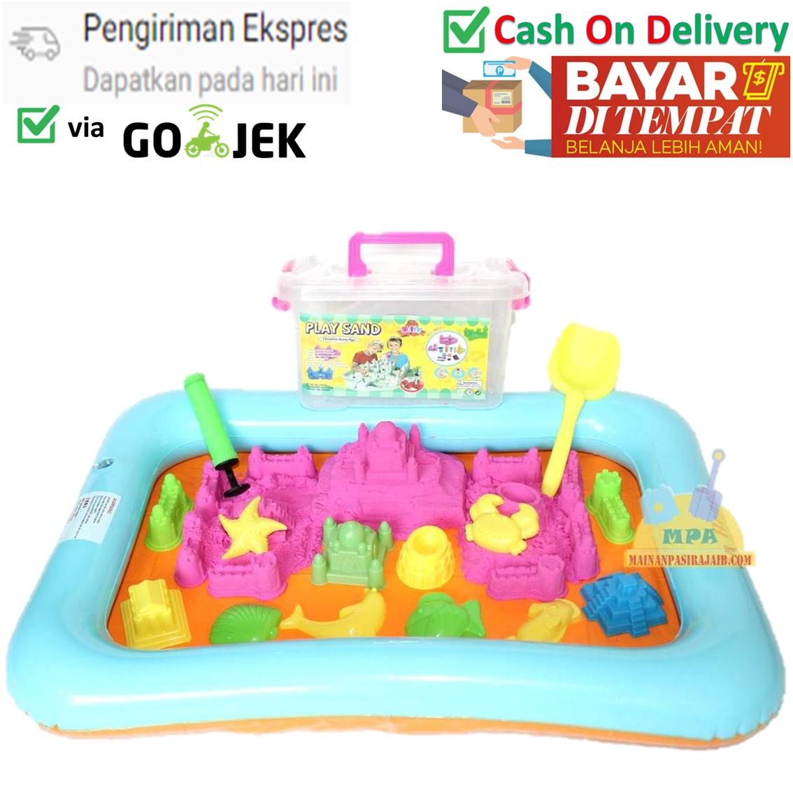 Mainan Edukatif Pasir Ajaib Kinetik Sand Model Sand PLAY SAND 2 Kg Original