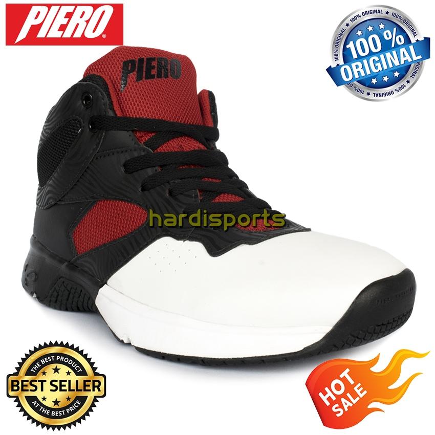 Sepatu Basket Pria Piero Commander P60148 - White Black