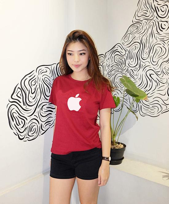 KaosBro - Kaos / Tumblr Tee Apple Lengan Pendek Wanita