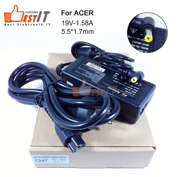 Terbaru!! Adaptor / Charger Laptop Acer Aspire 19V - 1.58A (5.5Mm*1.7Mm) 1247 - ready stock
