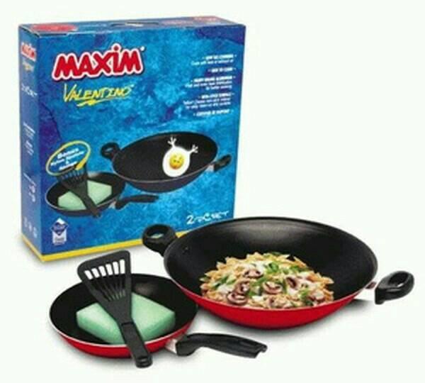WAJAN TEFLON MAXIM VALENTINO SET
