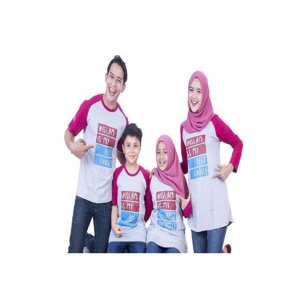 Baju Muslim Couple Keluarga Kaos Muslim Best Seller