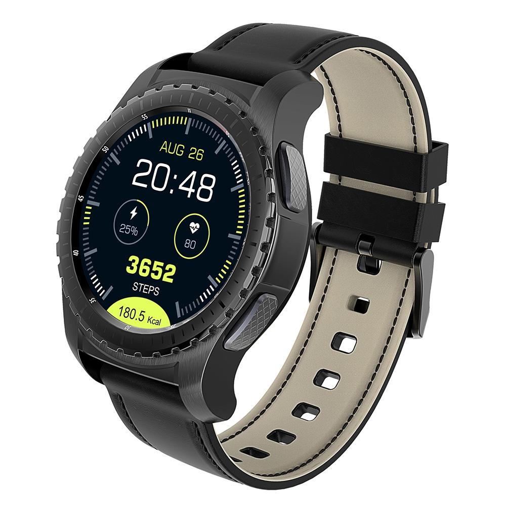 Kingwear KW28 Ponsel Jam Tangan Pintar 1.3 Inch Pengingat Tetap Monitor Denyut Jantung Anti-Lost Kamera Jarak Jauh