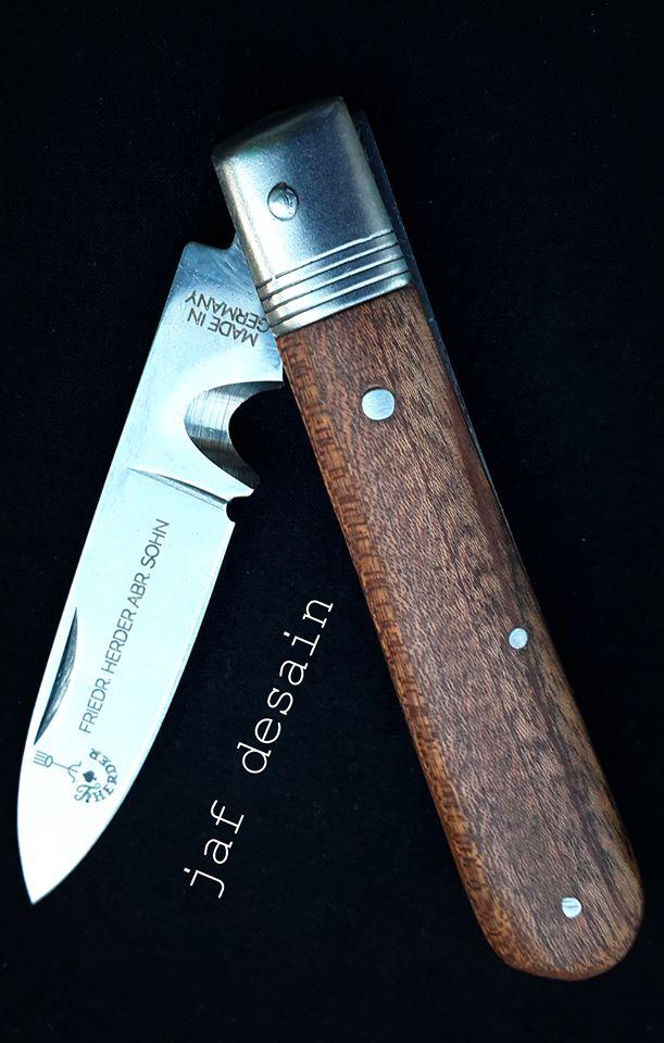 Pisau lipat cap garpu asli made in Solingen Germany