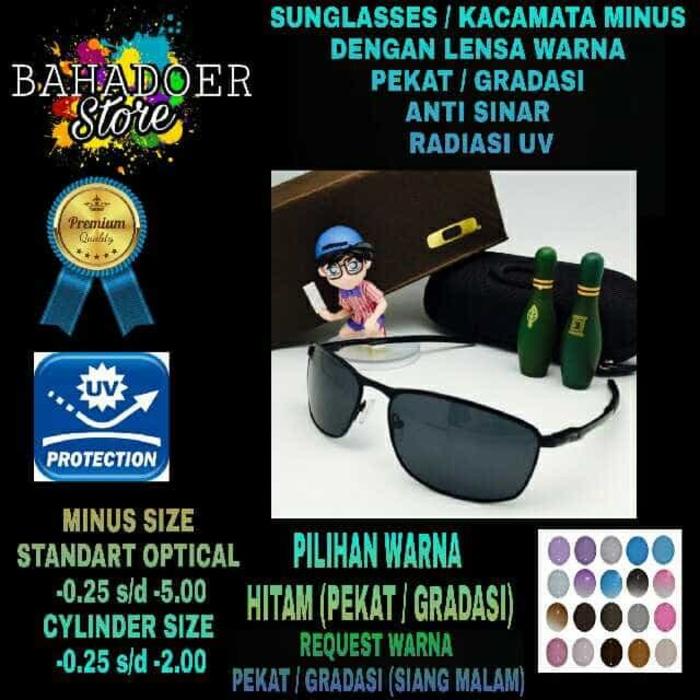 diskon 10%!! Kacamata Minus Sunglasses Oakley Dengan Lensa Minus Warna Anti Uv - ready stock