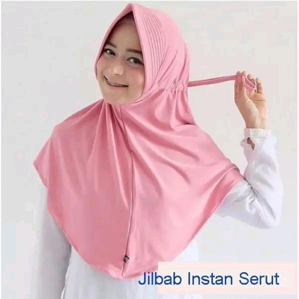 Jilbab Instan Serut / Hijab Instan dengan PET Jilbab Instan Serut / Hijab Instan dengan PET