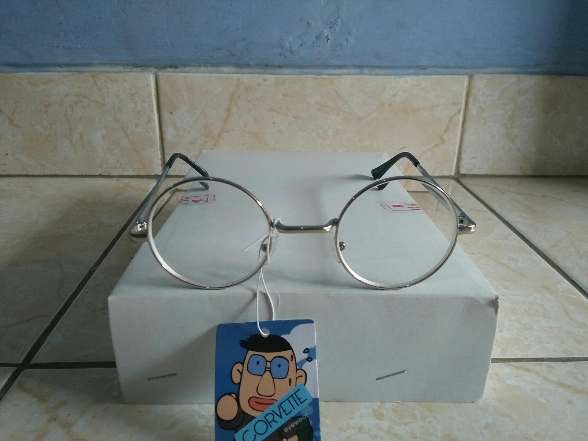 Promo kacamata minus 2.50 kacamata baca murah bulat gaya korea ZJ504