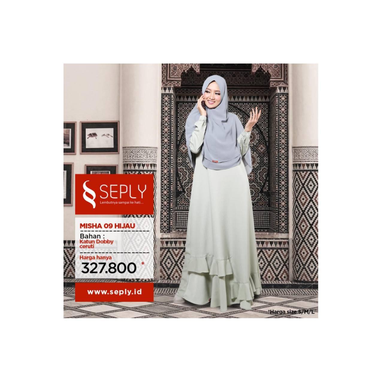 GAMIS SEPLY MISHA 9 HIJAU XL XXL