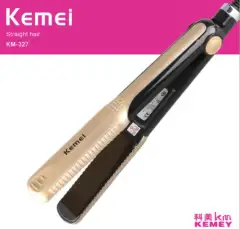 PROMO LAZADAA Catokan Rambut Profesional Salon /Kemei 327-Catok 2 in 1/Gold