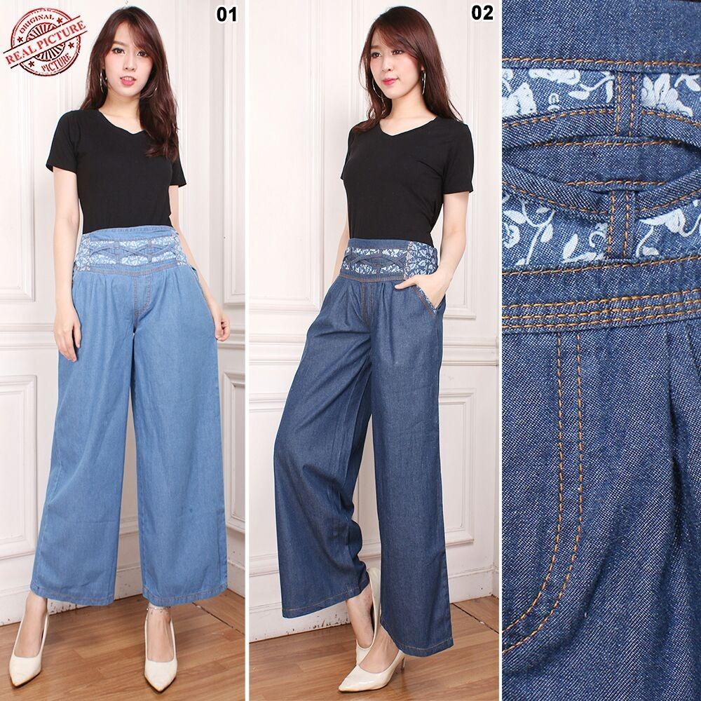 SB Collection Celana Panjang Lina Kulot Longpants Jeans Wanita