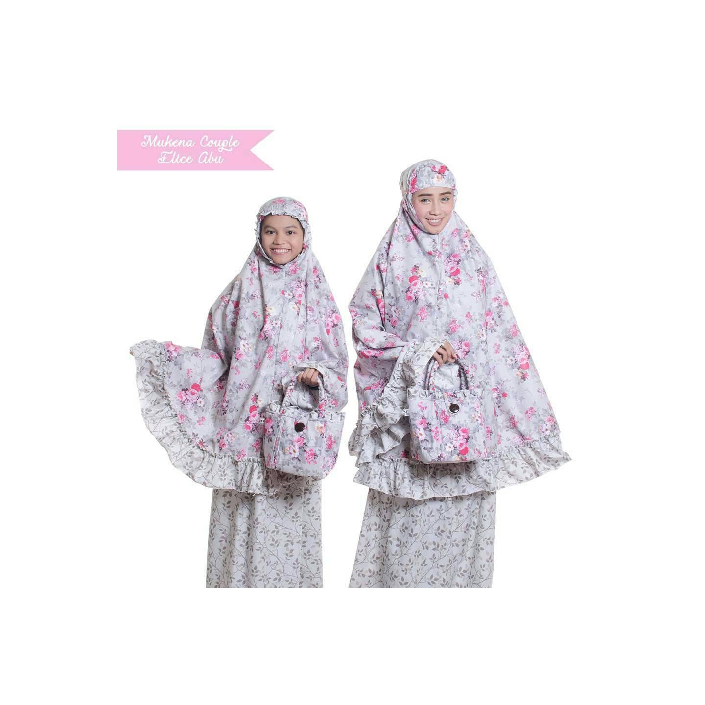 Mukena Couple / Mukenah Ibu Anak / Bahan Katun Jepang 3