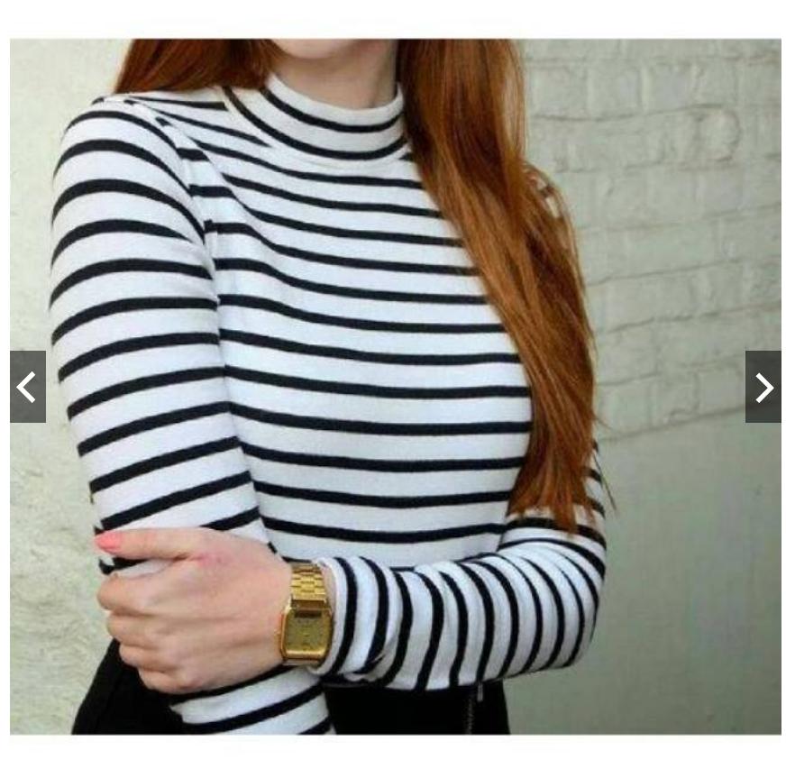 hokyfashion BLOUSE ATASAN KAOS SALUR KEKINIAN MURAH PUTIH