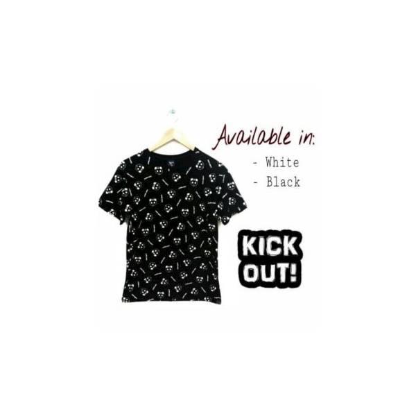 Baju Kaos Pria KICK OUT APPAREL Kombinasi Fashion Distro Kickout Panda