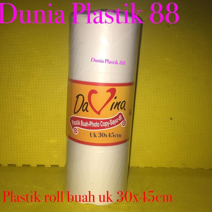 HOT SPESIAL!!! @2KG 30x45CM kantong PLASTIK HD ROLL kemasan untuk BUAH sayur fotocopy - jgibM2