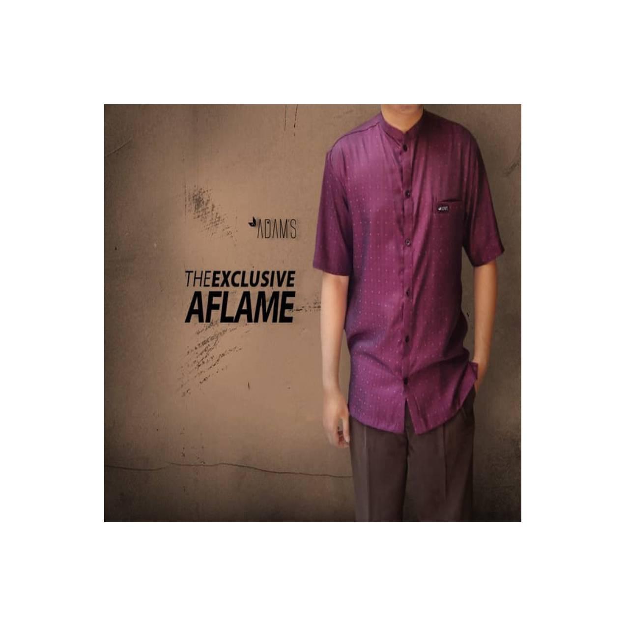 Baju Koko Muslim Eksklusif-Baju Muslim Pria Adam's Bandung-TES Maroon
