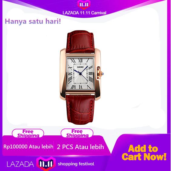 Fashion wanita SKMEI 1085 Luxury Retro Quartz Analog Tahan Air Jam Tangan Wanita Dress Jam Tangan Kasual
