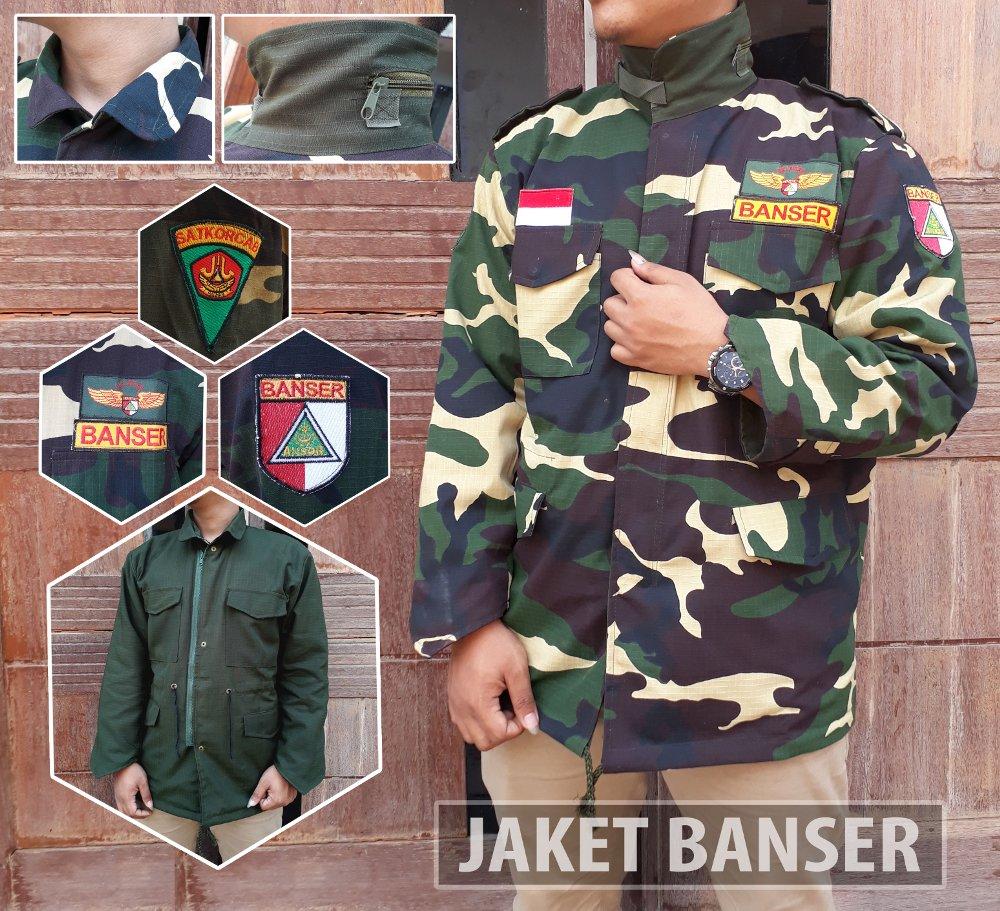 Jaket Banser NU Nasional Loreng bolak-balik