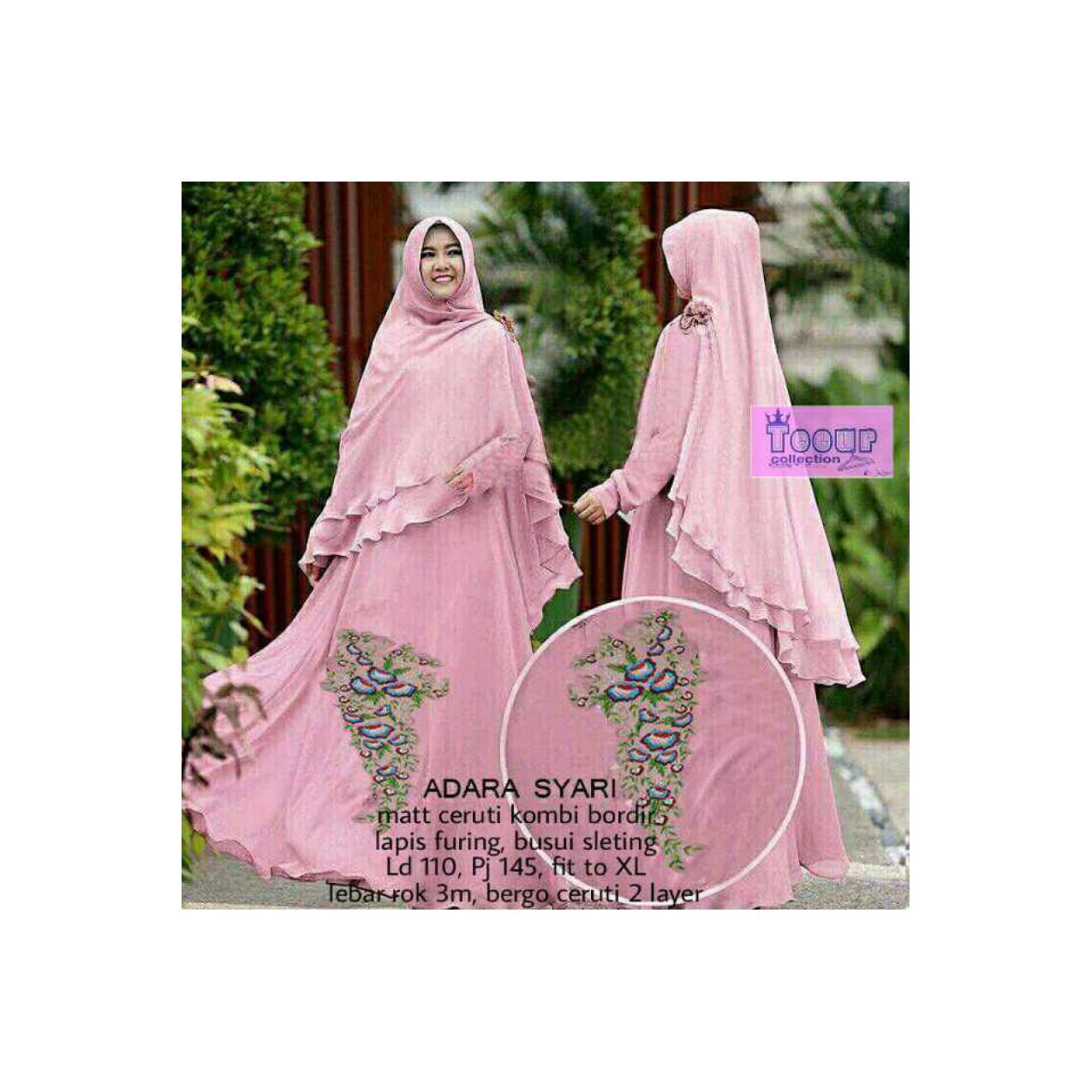 pusat grosir baju muslim adara syari ceruty
