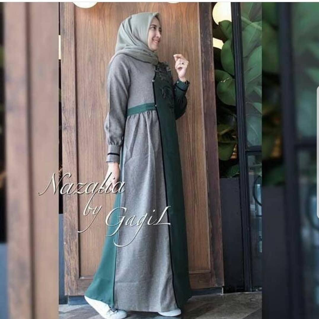 Idref Baju Muslimah Original Gamis Panjang Hijab Casual Syari Lebaran