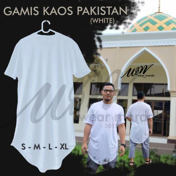 DISKON Gamis Pakistan Pria Bahan Kaos Bisa jadi Baju koko atau Baju Takwa TERMURAH