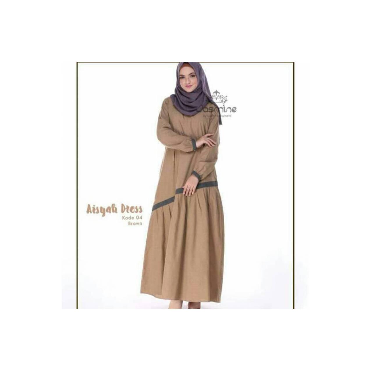 Gamis JASMINE AISYAH 04 Brown Soft Denim