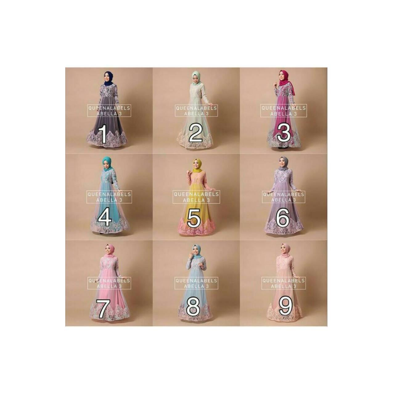 gamis / baju muslim brokat abella 3 by queenalabels