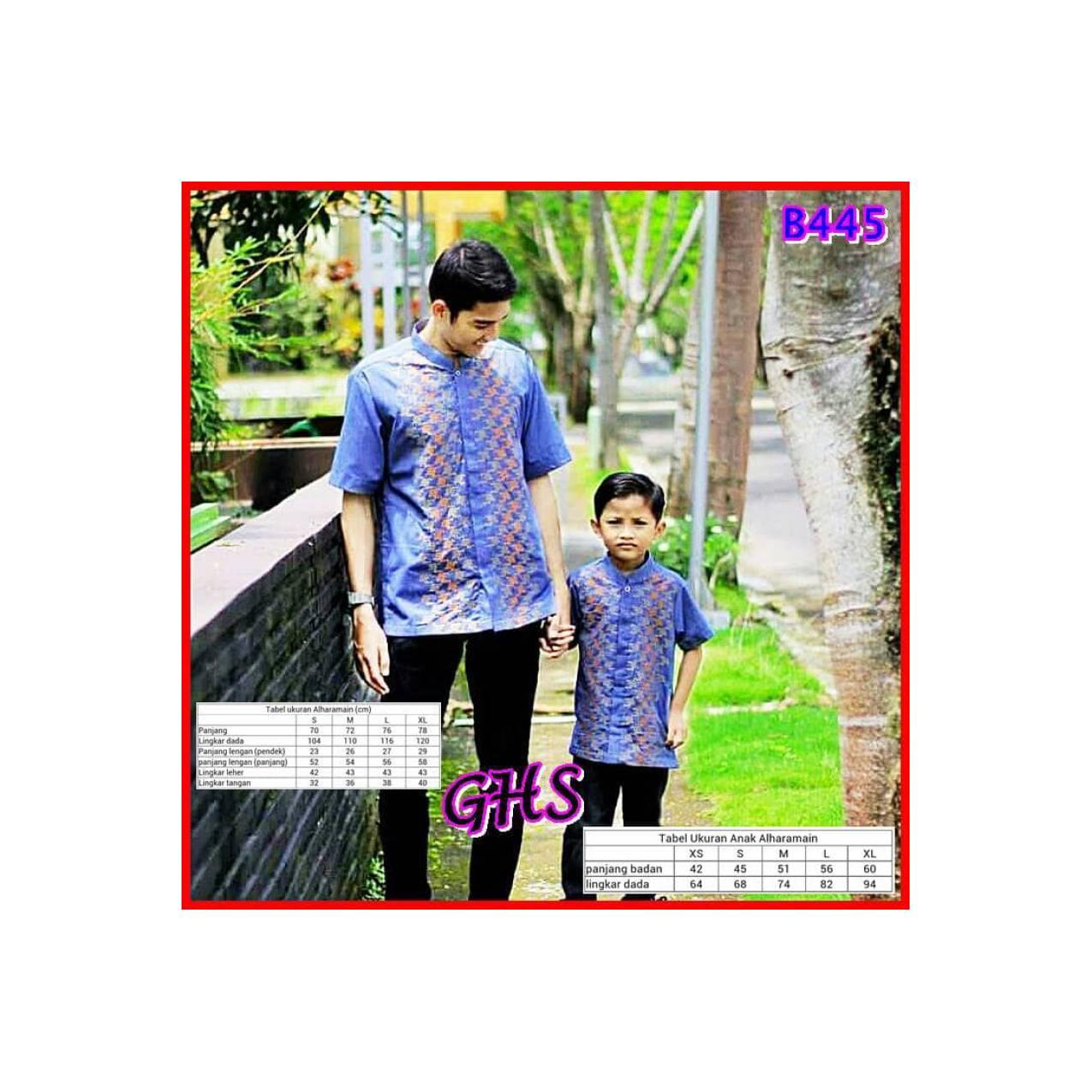Baju Koko Couple Ayah dan Anak Al Haramain Bahan Oxford Adem - GHS