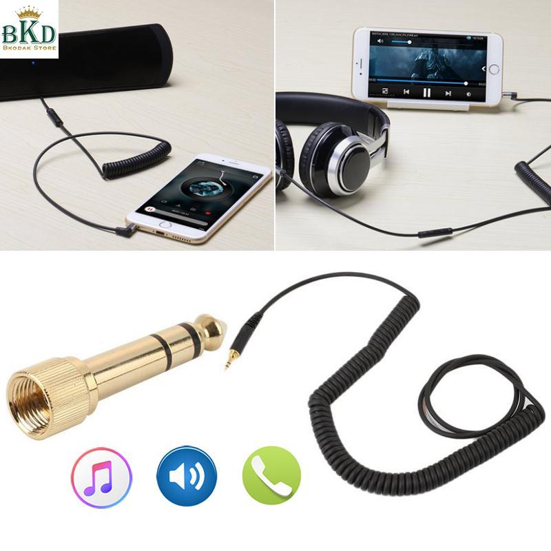 Pengganti Kabel Headphone Musim Semi Kabel Audio untuk SONY 7506/V6 untuk Beyerdynamic