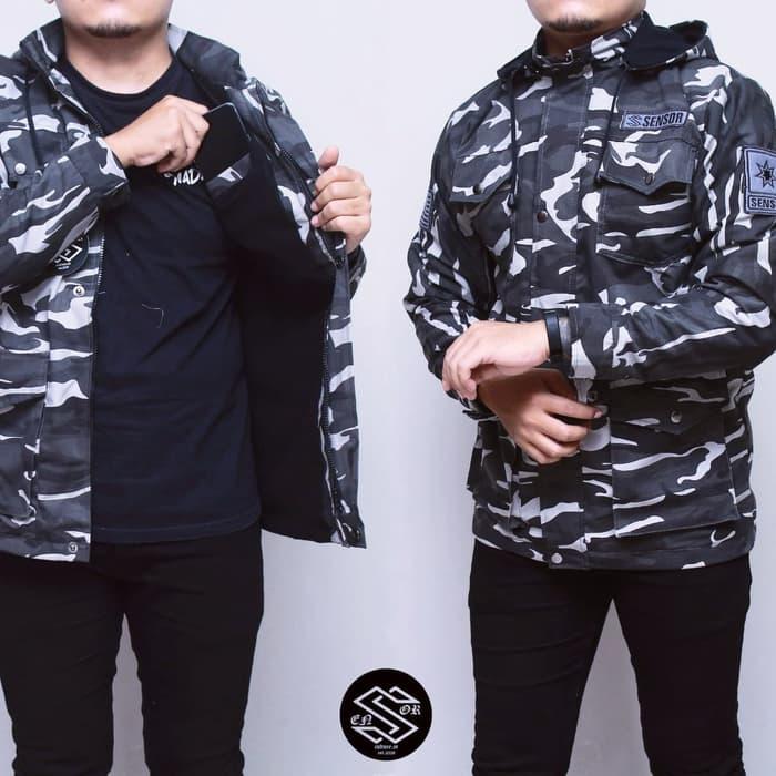 DISKON JAKET PARKA CANVAS DC ARMY LORENG IMPORT TERMURAH TERMURAH