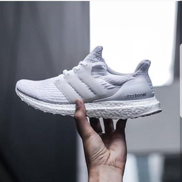 Adidas Ultra Boost 3.0 Triple White Premium Original / sepatu fitness - WgPh2W