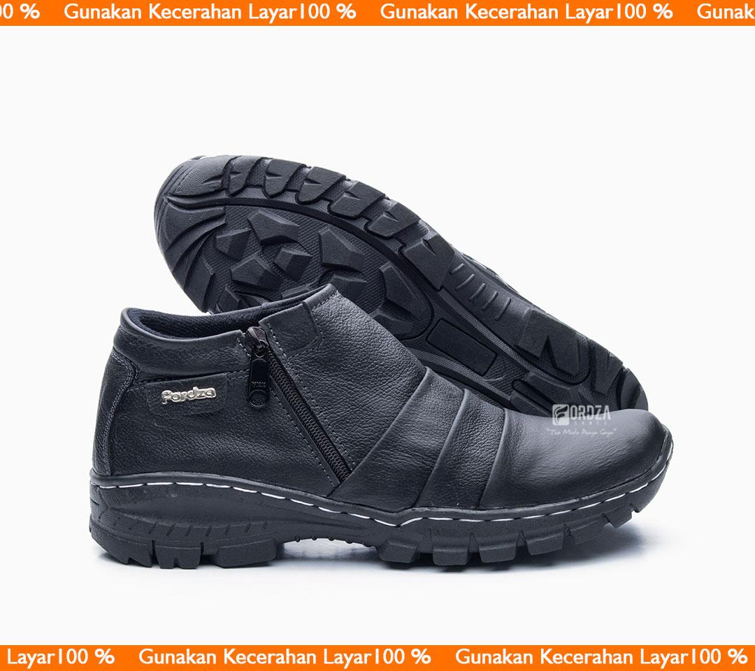 Sepatu Boot pria Boots Touring Traveling Zipper Handmade Fordza BKS 09