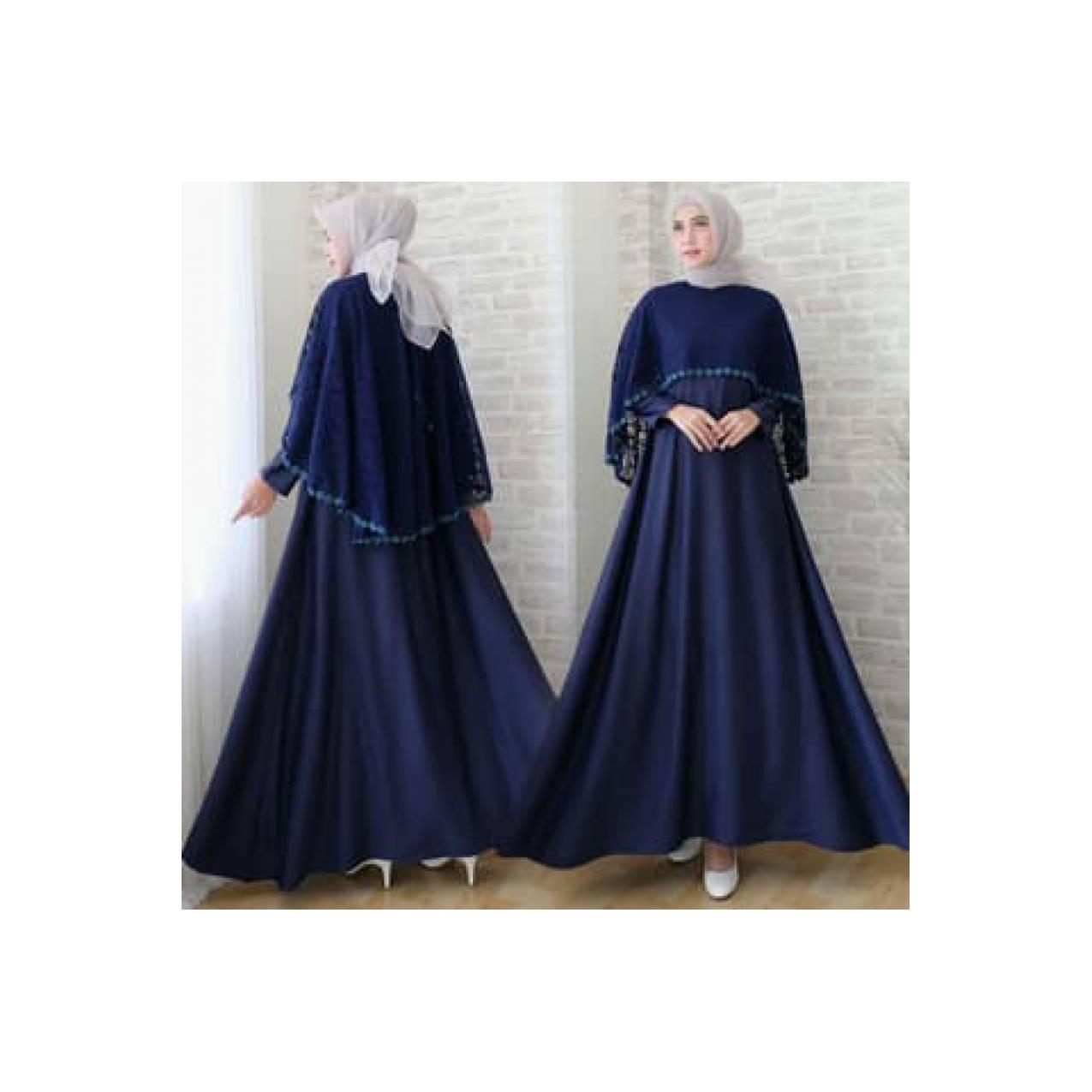 barang laris manis QM11 BAJU GAMIS PESTA MUSLIM BROKAT BRUKAT WISUDA R