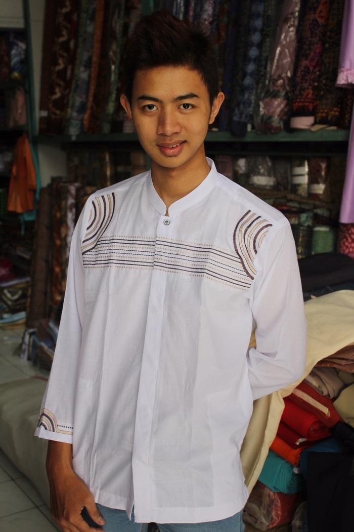 baju koko, busana muslim pria, kode ADP65 Putih  /  baju koko, busana muslim pria terbaru / baju koko, busana muslim pria termurah / baju koko, busana muslim pria bagus / kemeja casual pria / kemeja pria / baju koko pria