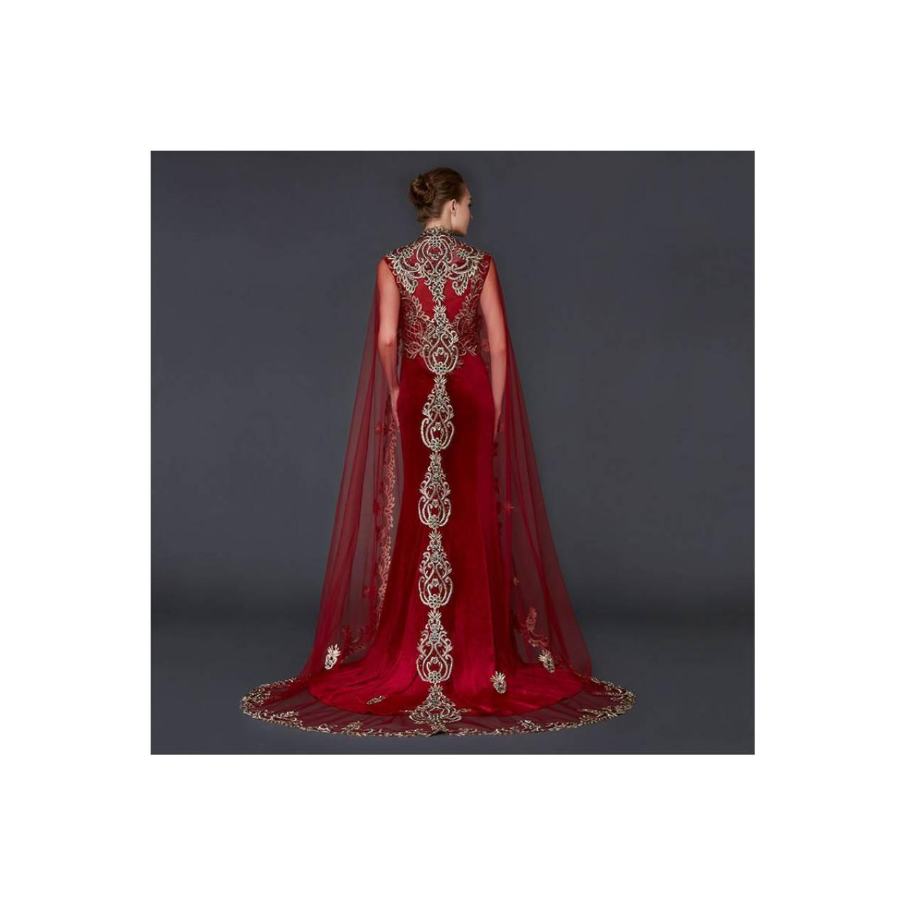 TS ZH289FF S140 Gaun Pesta Kebaya Modern Gaun Pengantin Muslim Import