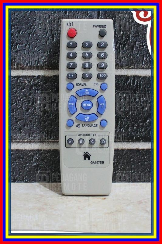 Remot Remote Tv Sharp Tabung Slim Flat Ga797Sb Kw Super Replika