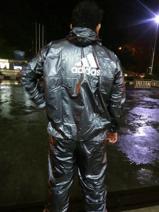 Jas Hujan Jaket Sauna Stelan Setelan Multifungsi Adidas XXXL Jumbo