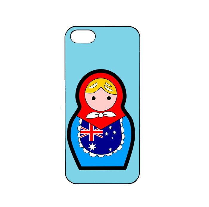 Casing Custom iPhone 4 4s Australia Matroska Fifa 2018 L2555