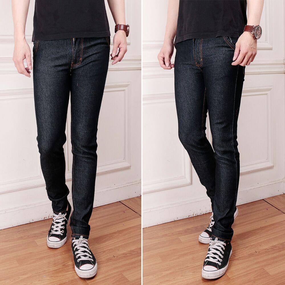 CELANA JEANS PRIA PENSIL SKINY NGARET HITAM GARMENT