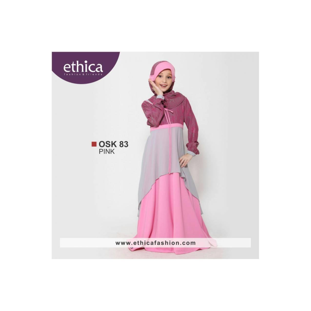 BAJU MUSLIM ANAK ETHICA OSK 83 PINK & TOSCA