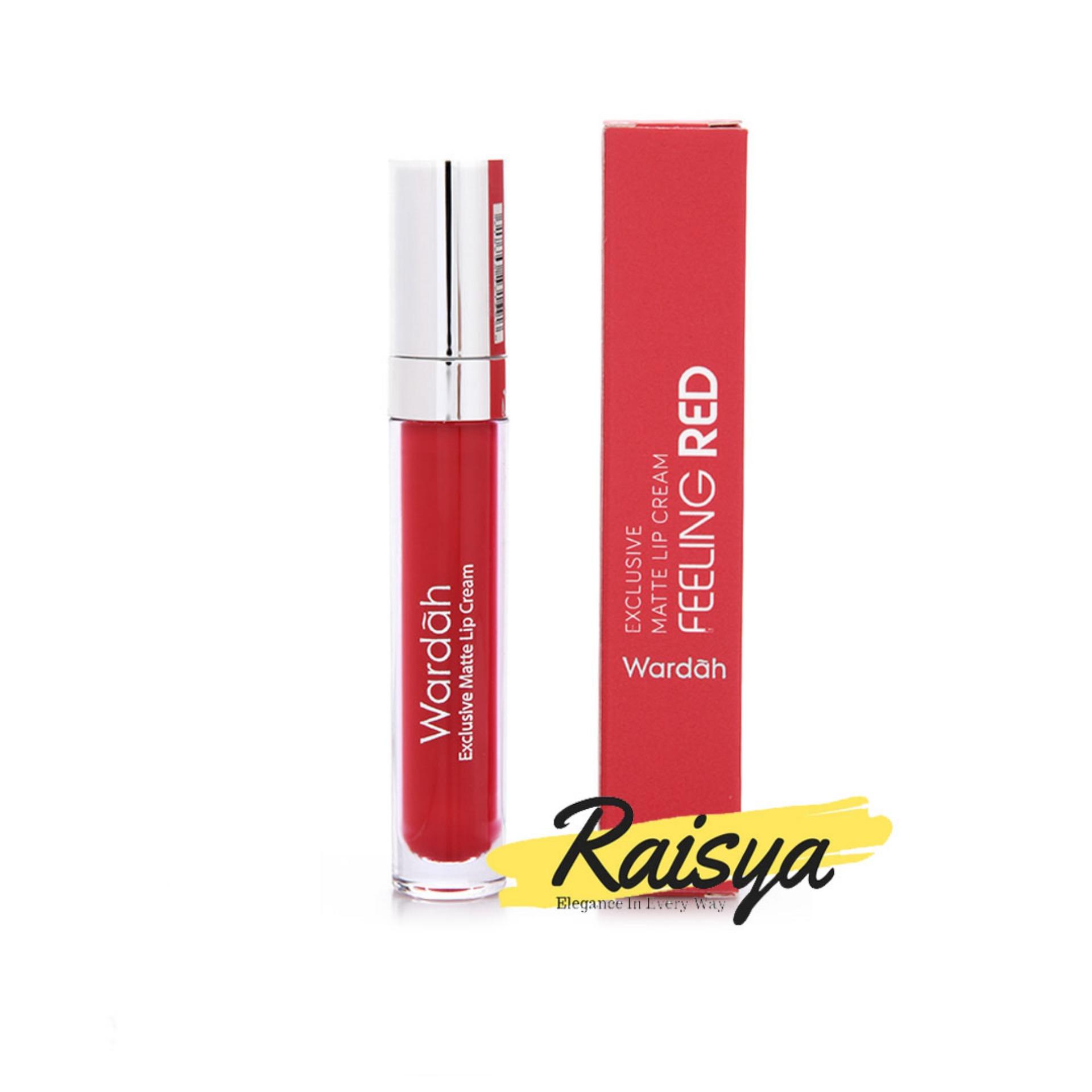 Wardah Exclusive Matte Lip Cream No. 06 Feeling Red - Original