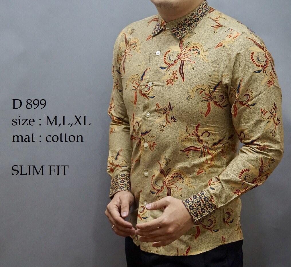 Baju Batik Pria / Kemeja Pria / Model Batik Terbaru / Baju Kemeja Batik Slimfit